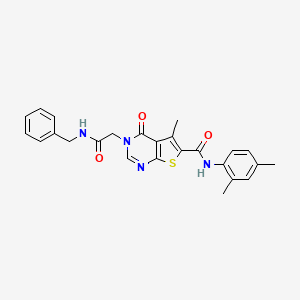 3-[2-(benzylamino)-2-oxoethyl]-N-(2,4-dimethylphenyl)-5-methyl-4-oxo-3,4-dihydrothieno[2,3-d]pyrimidine-6-carboxamide