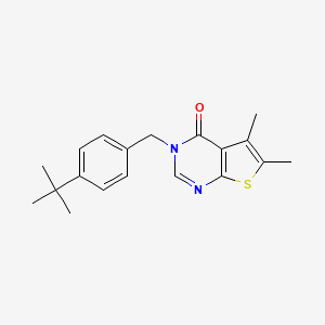 molecular formula C19H22N2OS B3471103 3-(4-tert-butylbenzyl)-5,6-dimethylthieno[2,3-d]pyrimidin-4(3H)-one 