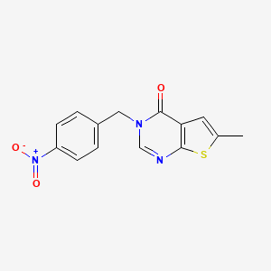 6-methyl-3-(4-nitrobenzyl)thieno[2,3-d]pyrimidin-4(3H)-one