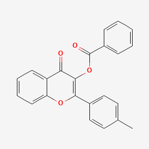 molecular formula C23H16O4 B3471119 2-(4-methylphenyl)-4-oxo-4H-chromen-3-yl benzoate 