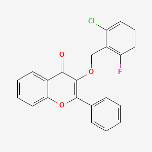 3-[(2-chloro-6-fluorobenzyl)oxy]-2-phenyl-4H-chromen-4-one