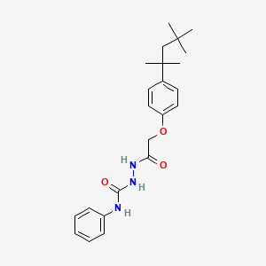 molecular formula C23H31N3O3 B3471163 N-phenyl-2-{[4-(1,1,3,3-tetramethylbutyl)phenoxy]acetyl}hydrazinecarboxamide 