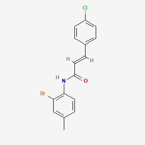 N-(2-bromo-4-methylphenyl)-3-(4-chlorophenyl)acrylamide