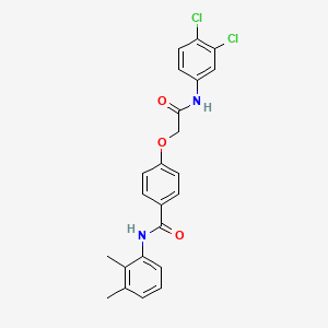 4-{2-[(3,4-dichlorophenyl)amino]-2-oxoethoxy}-N-(2,3-dimethylphenyl)benzamide