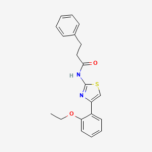 N-[4-(2-ethoxyphenyl)-1,3-thiazol-2-yl]-3-phenylpropanamide