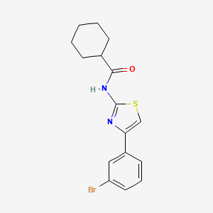 N-[4-(3-bromophenyl)-1,3-thiazol-2-yl]cyclohexanecarboxamide