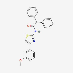 molecular formula C24H20N2O2S B3471252 N-[4-(3-methoxyphenyl)-1,3-thiazol-2-yl]-2,2-diphenylacetamide 