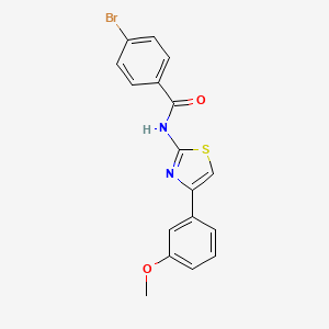 4-bromo-N-[4-(3-methoxyphenyl)-1,3-thiazol-2-yl]benzamide