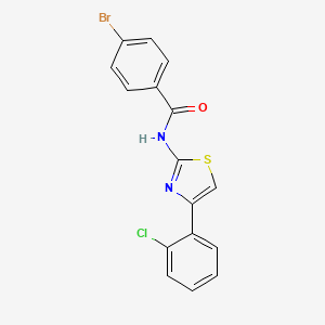 4-bromo-N-[4-(2-chlorophenyl)-1,3-thiazol-2-yl]benzamide