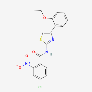 4-chloro-N-[4-(2-ethoxyphenyl)-1,3-thiazol-2-yl]-2-nitrobenzamide