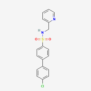 molecular formula C18H15ClN2O2S B3471301 4'-chloro-N-(2-pyridinylmethyl)-4-biphenylsulfonamide 