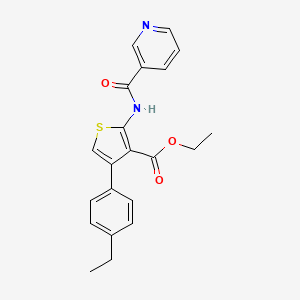 ethyl 4-(4-ethylphenyl)-2-[(3-pyridinylcarbonyl)amino]-3-thiophenecarboxylate