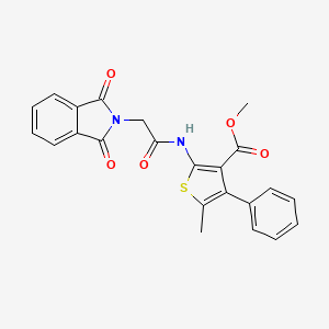 molecular formula C23H18N2O5S B3471350 methyl 2-{[(1,3-dioxo-1,3-dihydro-2H-isoindol-2-yl)acetyl]amino}-5-methyl-4-phenyl-3-thiophenecarboxylate 