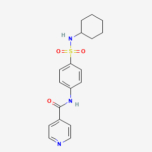 N-{4-[(cyclohexylamino)sulfonyl]phenyl}isonicotinamide