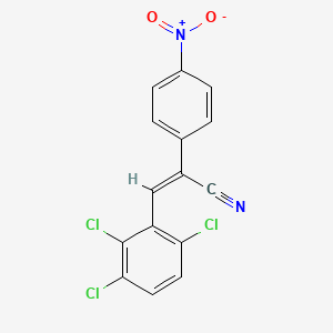 (Z)-2-(4-nitrophenyl)-3-(2,3,6-trichlorophenyl)prop-2-enenitrile