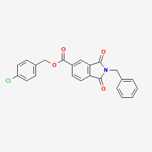 molecular formula C23H16ClNO4 B3471400 4-chlorobenzyl 2-benzyl-1,3-dioxo-5-isoindolinecarboxylate 