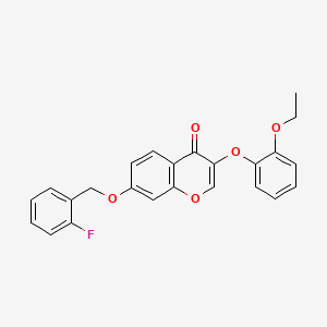 3-(2-ethoxyphenoxy)-7-[(2-fluorobenzyl)oxy]-4H-chromen-4-one