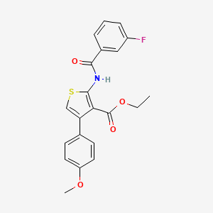 ethyl 2-[(3-fluorobenzoyl)amino]-4-(4-methoxyphenyl)-3-thiophenecarboxylate