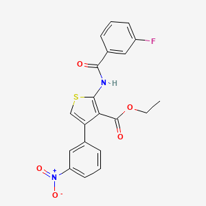 ethyl 2-[(3-fluorobenzoyl)amino]-4-(3-nitrophenyl)-3-thiophenecarboxylate