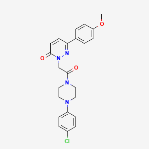 2-{2-[4-(4-chlorophenyl)-1-piperazinyl]-2-oxoethyl}-6-(4-methoxyphenyl)-3(2H)-pyridazinone