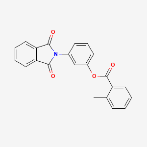 3-(1,3-dioxo-1,3-dihydro-2H-isoindol-2-yl)phenyl 2-methylbenzoate