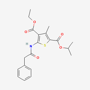 4-ethyl 2-isopropyl 3-methyl-5-[(phenylacetyl)amino]-2,4-thiophenedicarboxylate