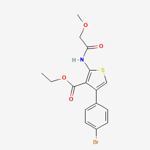 molecular formula C16H16BrNO4S B3471484 ethyl 4-(4-bromophenyl)-2-[(methoxyacetyl)amino]-3-thiophenecarboxylate 