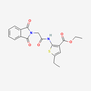 ethyl 2-{[(1,3-dioxo-1,3-dihydro-2H-isoindol-2-yl)acetyl]amino}-5-ethyl-3-thiophenecarboxylate