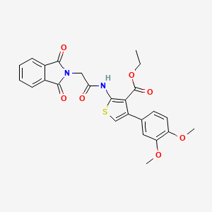 ethyl 4-(3,4-dimethoxyphenyl)-2-{[(1,3-dioxo-1,3-dihydro-2H-isoindol-2-yl)acetyl]amino}-3-thiophenecarboxylate