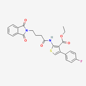 ethyl 2-{[4-(1,3-dioxo-1,3-dihydro-2H-isoindol-2-yl)butanoyl]amino}-4-(4-fluorophenyl)-3-thiophenecarboxylate