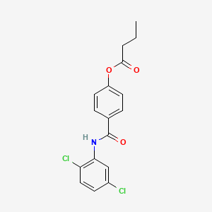 4-{[(2,5-dichlorophenyl)amino]carbonyl}phenyl butyrate