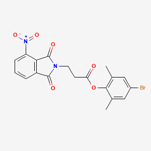 4-bromo-2,6-dimethylphenyl 3-(4-nitro-1,3-dioxo-1,3-dihydro-2H-isoindol-2-yl)propanoate