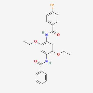 N-[4-(benzoylamino)-2,5-diethoxyphenyl]-4-bromobenzamide