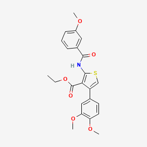 ethyl 4-(3,4-dimethoxyphenyl)-2-[(3-methoxybenzoyl)amino]-3-thiophenecarboxylate