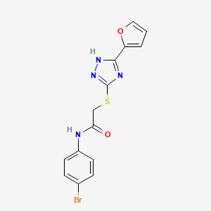 N-(4-bromophenyl)-2-{[5-(2-furyl)-4H-1,2,4-triazol-3-yl]thio}acetamide