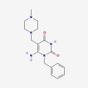 6-amino-1-benzyl-5-[(4-methyl-1-piperazinyl)methyl]-2,4(1H,3H)-pyrimidinedione