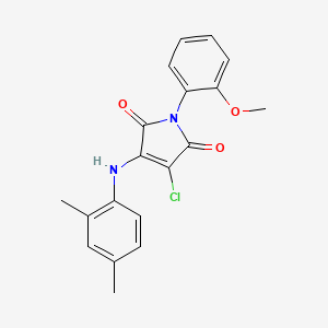 3-chloro-4-[(2,4-dimethylphenyl)amino]-1-(2-methoxyphenyl)-1H-pyrrole-2,5-dione