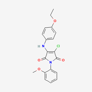 3-chloro-4-[(4-ethoxyphenyl)amino]-1-(2-methoxyphenyl)-1H-pyrrole-2,5-dione