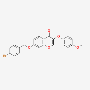 7-[(4-bromobenzyl)oxy]-3-(4-methoxyphenoxy)-4H-chromen-4-one