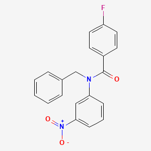 N-benzyl-4-fluoro-N-(3-nitrophenyl)benzamide