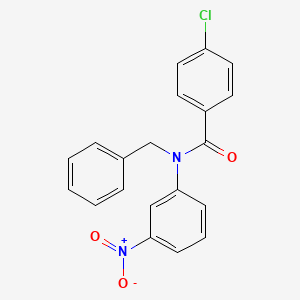 N-benzyl-4-chloro-N-(3-nitrophenyl)benzamide