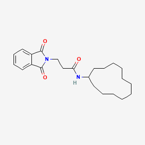 N-cyclododecyl-3-(1,3-dioxo-1,3-dihydro-2H-isoindol-2-yl)propanamide