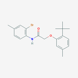 N-(2-bromo-4-methylphenyl)-2-(2-tert-butyl-5-methylphenoxy)acetamide