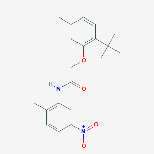 molecular formula C20H24N2O4 B3471949 2-(2-tert-butyl-5-methylphenoxy)-N-(2-methyl-5-nitrophenyl)acetamide 