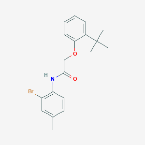 N-(2-bromo-4-methylphenyl)-2-(2-tert-butylphenoxy)acetamide