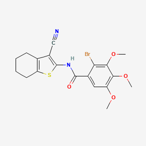 2-bromo-N-(3-cyano-4,5,6,7-tetrahydro-1-benzothien-2-yl)-3,4,5-trimethoxybenzamide