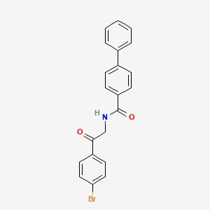 N-[2-(4-bromophenyl)-2-oxoethyl]-4-biphenylcarboxamide