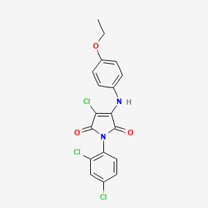 3-chloro-1-(2,4-dichlorophenyl)-4-[(4-ethoxyphenyl)amino]-1H-pyrrole-2,5-dione