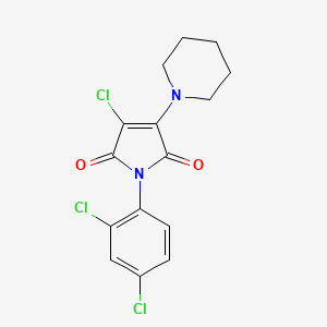 3-chloro-1-(2,4-dichlorophenyl)-4-(1-piperidinyl)-1H-pyrrole-2,5-dione