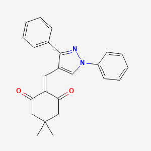 2-[(1,3-diphenyl-1H-pyrazol-4-yl)methylene]-5,5-dimethyl-1,3-cyclohexanedione